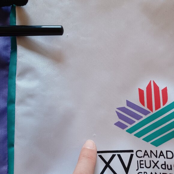 Vintage 1995 Canada Games XV Grande Prairie Alberta Backpack Book Bag - Picture 11 of 14
